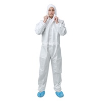 Combinaison de sécurité jetable Junlong, niveau C, antistatique, imperméable, protection chimique, avec capuche