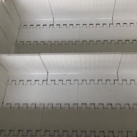 Cinta transportadora de malla plástica multiusos con deflectores y paredes laterales para transportadores inclinados, de fabricantes profesionales