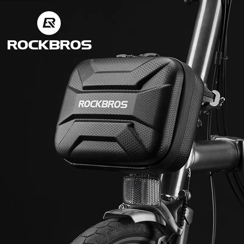 ROCKBROS Waterproof Bicycle Front Handlebar Bike Bag Hard Shell Front Frame Bike Case Bag