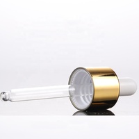 Flacon pompe compte-gouttes en verre transparent de luxe personnalisé pour sérum visage et cheveux, 15 ml, 30 ml