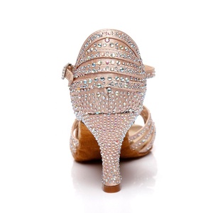 L404 raso + strass nero <span class=keywords><strong>Tacco</strong></span> 10 centimetri ballerina tacchi - Product Image 3