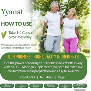 Fabricant de capsules de Moringa à marque privée OEM/ODM, favorisant la santé digestive, superaliment vert complet, aliment santé - Product Image 5