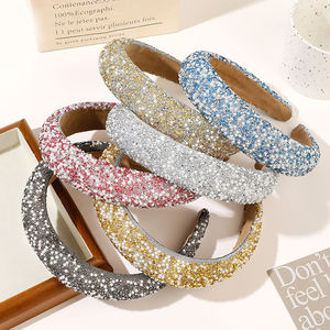 ห่วงรัดผมรูปลูกกวาดสำหรับผู้หญิงที่สวยหวานและร้อนแรงฟองน้ำบีบหัวขอบกว้างสไตล์ยุโรปและอเมริกัน - Product Image 3