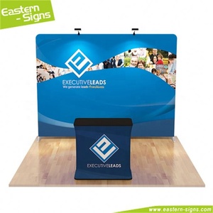 De gama <span class=keywords><strong>alta</strong></span> de aluminio, tela de tensión publicidad de exposición cabina con techo suspendido diseño - Product Image 6