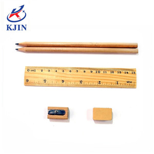 Funny Hot Sale Eco-friendly Cork Wooden <strong>Stationery</strong> <strong>Set</strong> with Zipper case for New Employee Office <strong>Girl</strong> - Product Image 2