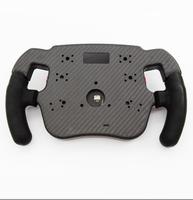 Volante de Carreras de Fibra de Carbono Hecho a Medida OEM para Simulación de Carreras, Controlador de Juegos de Carreras, Volante de Juego de Carreras de Fibra de Carbono