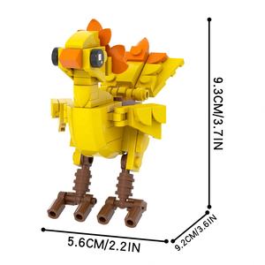 Moc1594 Laatste Fantasy Chocobo 88 Stuks Bakstenen Rollenspel Personage Fictieve Diereneducatie Bouwstenen Kids Cadeau Speelgoed - Product Image 3