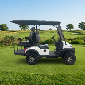 Nuovo Golf Cart Elettrico Bianco a 4 Posti, Batteria al Litio 72V, Alta Velocità, Pneumatici Fuoristrada <span class=keywords><strong>per</strong></span> Fattorie, Parchi, Hotel - Product Image 6