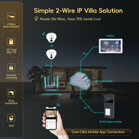 Morning Tech Video Door Phone Intercom Tuya Smart Palm Face Recognition Unlock IP65 Waterproof 7 Inch Touch Screen Apartment