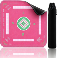 Tapis de Mahjong Américain Portable Antidérapant et Silencieux, Anti-taches, avec Sac de Transport en Caoutchouc – Disponible en Stock pour Livraison Immédiate