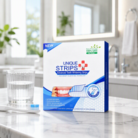 Bandes de gel humides sans peroxyde, saveur menthe, premium, douces, non irritantes, pour blanchir les dents et protéger l'émail