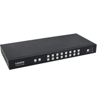 Quad Multi-Viewer 9x1 HDMI Switcher 9 Ports with Seamless Switch and IR