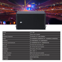 Système de sonorisation PA Line Array actif 10 pouces en gros, ensemble complet avec double caisson de basses 18 pouces, équipement audio pour scène et église