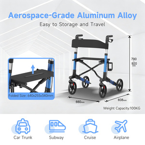 High Quality Rehabilitation Training Equipment Walking <strong>Seat</strong> <strong>Walker</strong> Aids Equipment <strong>for</strong> Disable and Elderly People - Product Image 3