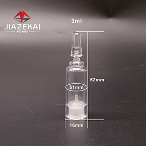 Botellas de vidrio de jeringa <span class=keywords><strong>desechables</strong></span> OEM, vacías transparentes de <span class=keywords><strong>3</strong></span> <span class=keywords><strong>ml</strong></span> para contenedores de suero, tapón de goma, cilindro de plástico - Product Image 6