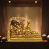 Éléphant indien dieu Murti décor figurine en résine peinte à la main pour mariage maison Mandir & Pooja article décor de salle de yoga; pour Diwali