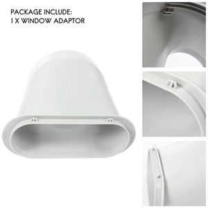 Accessoires pour climatiseur <span class=keywords><strong>mobile</strong></span> : Adaptateur de <span class=keywords><strong>tuyau</strong></span> d'évacuation 130-150 mm, connecteur de déflecteur, interface pour unité extérieure de climatiseur - Product Image 2