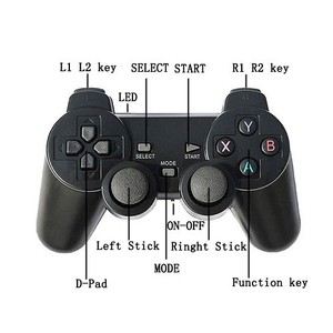 โทรศัพท์แอนดรอยด์แท็บเล็ตทีวีแล็ปท็อปคอมพิวเตอร์โน้ตบุ๊คสำหรับเกมคอนโทรลเลอร์สั่นสะเทือนคู่เกมแพด 2.4g จอยสติ๊กไร้สายปุ่มเทอร์โบ - Product Image 4