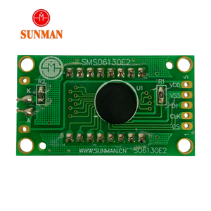 Écran LCD segmenté XMCU SMS06130E2 STN à film <span class=keywords><strong>gris</strong></span>, 6 chiffres, 3 symboles, 3 fils, série B, large plage de température, rétroéclairage jaune-<span class=keywords><strong>vert</strong></span> - Product Image 3