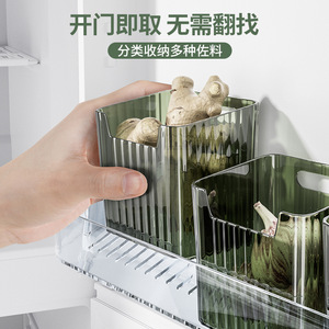 Refrigerator Side Storage Box Rectangle Fresh Keeping Food Storage Organizer For Kitchen Fridge - Product Image 2