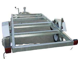 Cage utilitaire en acier argenté enduit de poudre de haute qualité/remorque EZ-hauler 500kg capacité 2440x1220mm CT0020AB - Product Image 2