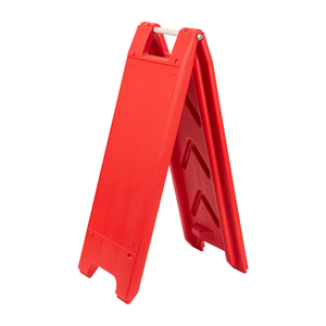 Panneau de signalisation de sécurité pliable rouge 12*24 pouces, type A, pour avertissement de sol mouillé, en plastique robuste, pour usage commercial et de vente au détail - Product Image 3