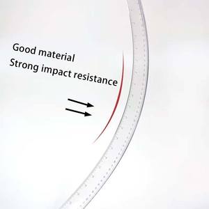 Huixishi HXS-T-vierkant T-vierkant leerinstrument voor studenten tekenen hulpinstrument liniaal PLA plastic transparant 30-120CM maten - Product Image 3