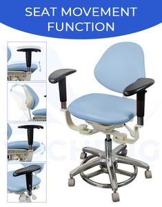 Sgabello Ergonomico per Microscopio Dentale, Sedia da Dentista con Doppio Bracciolo per Utenti di Microscopi in Odontoiatria, Studi Dentistici e Ospedali - Product Image 4