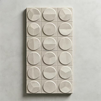 Panel Dinding Dalam Ruangan Motif Jam 3D Modern Ringan dari PU Imitasi Asal Shandong