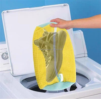 Sac de machine à laver les chaussures réutilisable Sneaker Gym chaussures sacs de nettoyage 360 ° enveloppant sac à chaussures à linge