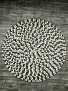 Alfombra rectangular de fieltro de lana anudada a mano hecha a mano con diseño tibetano Color personalizado - Product Image 2