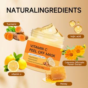 Mascarilla Facial Peel-Off con Vitamina C de 120g, con Cúrcuma y Ácido Kójico, para una Limpieza Profunda e Iluminación de la Piel - Product Image 2
