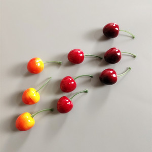 Quả Anh Đào Đen Đỏ Nhỏ Mô Phỏng Giống Thật Nhân Tạo Mô Hình Trái Cây Giả Đồ Trang Trí Bàn Tiệc Nhà Bếp Gia Đình - Product Image 5