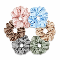 Ensemble cadeau de chouchous et masques de sommeil 100% Soie de Mûrier, Accessoires pour cheveux, Logo personnalisé, Vente en gros pour femmes