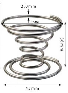 Duurzaam Roestvrijstalen Eierbak Compressieveer Stijlvol Spoelontwerp - Product Image 2