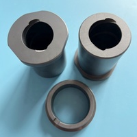 Tube en céramique de carbure de silicium SSIC résistant à l'usure sur mesure, manchon d'étanchéité en céramique SiC