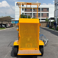 Machine de marquage routier à pulvérisation à froid de petite taille, type autoporté