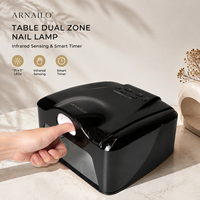 Lampe de Manucure Professionnelle à Double Zone UV avec Capteur Infrarouge Intelligent et Minuteur LCD – Séchoir à Ongles pour Salon – Prix de Gros