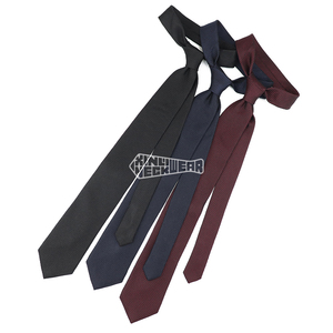 Cravates <span class=keywords><strong>de</strong></span> luxe <span class=keywords><strong>Cravate</strong></span> personnalisée <span class=keywords><strong>de</strong></span> couleur unie foncée <span class=keywords><strong>Cravate</strong></span> d'affaires personnalisée en <span class=keywords><strong>grenadine</strong></span> <span class=keywords><strong>de</strong></span> <span class=keywords><strong>soie</strong></span> - Product Image 2