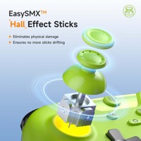 Joysticks multiplataforma de 4 vías de conexión, controlador de juego EasySMX X05 con elegantes efectos RGB, sensores avanzados de efecto Hall