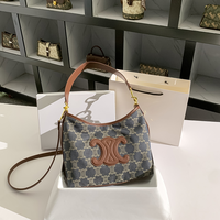 Sacs pour femmes, sac fourre-tout brodé pour femmes, sac hobo haut de gamme à motif crocodile, sac à bandoulière en cuir véritable et tissu denim avec garniture perlée