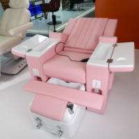Fauteuil de massage électrique ergonomique réglable pour pédicure, dossier inclinable, design moderne pour salons de beauté, chambres, salles de bain et extérieur
