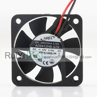 Ventilateur de refroidissement super silencieux à double roulement à billes, 0,10A, 4010, 40x40x10mm, 4CM, conversion de fréquence, AD0412HB-G70