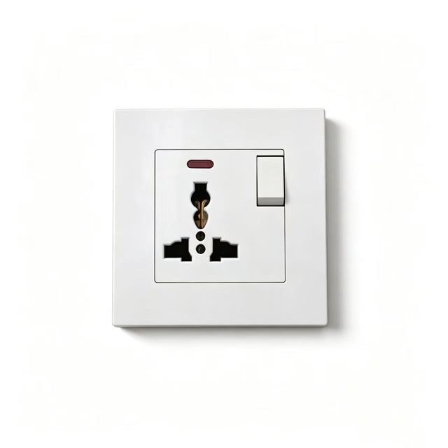 BENDI C42 86 Type 1 Gang Universal Wall Socket 16A 250V Multi Function 3 Pin IP22 Flame Retardant PC Power Outlet UK Standard