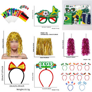 2026年アメリカ-メキシコ-カナダワールドサッカー大会ファン向けプラスチック製フェルト眼鏡、パーティーや集まりの装飾用品 - Product Image 3