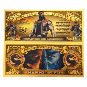 2026 12 soorten Amerika Mortal Kombat bankbiljetten miljoen bankbiljetten in 24K verguld goud voor geschenken - Product Image 4