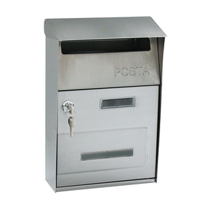 Buzón europeo AJF, buzón de acero de alta seguridad <span class=keywords><strong>con</strong></span> cerradura, buzón de correos tipo jardín para Villa, entrega segura directa de fábrica - Product Image 4