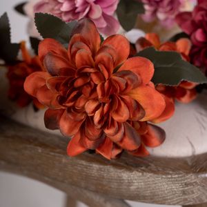 Flores Artificiales de Dalia Jinxi de Seda de 70 cm, Accesorios de Decoración para Bodas y Hogar - Product Image 4