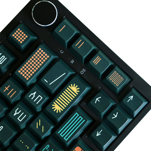 Keycaps GMK Expo con Tipografia e Font Retrò, Design Grafico Moderno Mid-century, 130 Tasti PBT, Profilo Cherry, Stampa a Sublimazione - Product Image 5