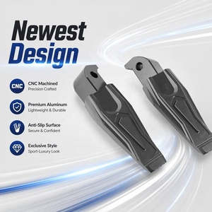 Repose-pieds arrière pour passager de moto Yamaha TMAX560 <span class=keywords><strong>TMAX</strong></span> <span class=keywords><strong>560</strong></span> TECH MAX 2022-2026 en aluminium CNC, 6 couleurs - Product Image 2